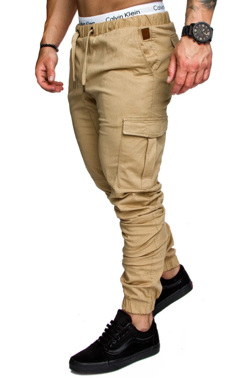 Для Мужчин's повседневное штаны-карго плюс размеры мужчин мотобрюки Slim Fit зима