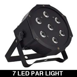 PAR LED 7X12W Алюминиевый Светодиодный прожектор 12x12 Вт RGBW Par, сценическое Освещение dj - Цвет: PAR LED 7X12W
