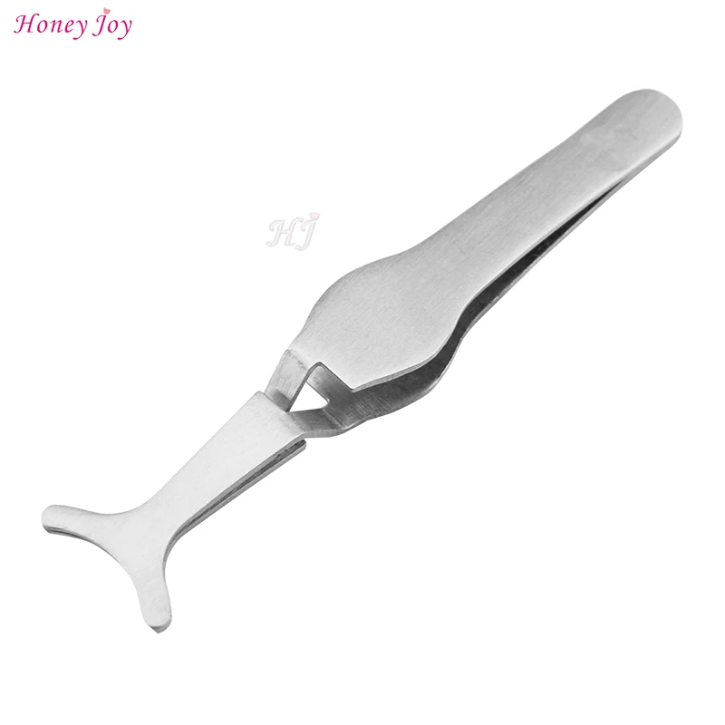 1 шт. Пинцет для накладных ресниц аппликатор наращивания плоская головка