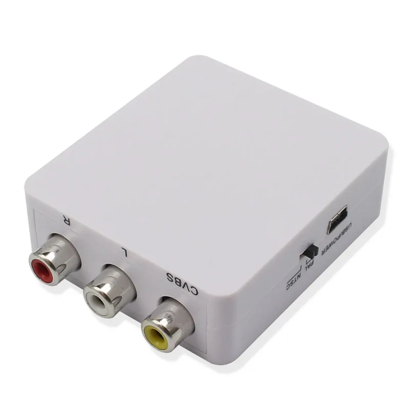 1080P HDMI в AV/RCA/CVBS композитный видео аудио конвертер адаптер поддерживает PAL/NTSC USB