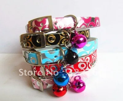 Кожаный ошейник для кошек щенков маленьких собак котенка Регулируемый питомца |