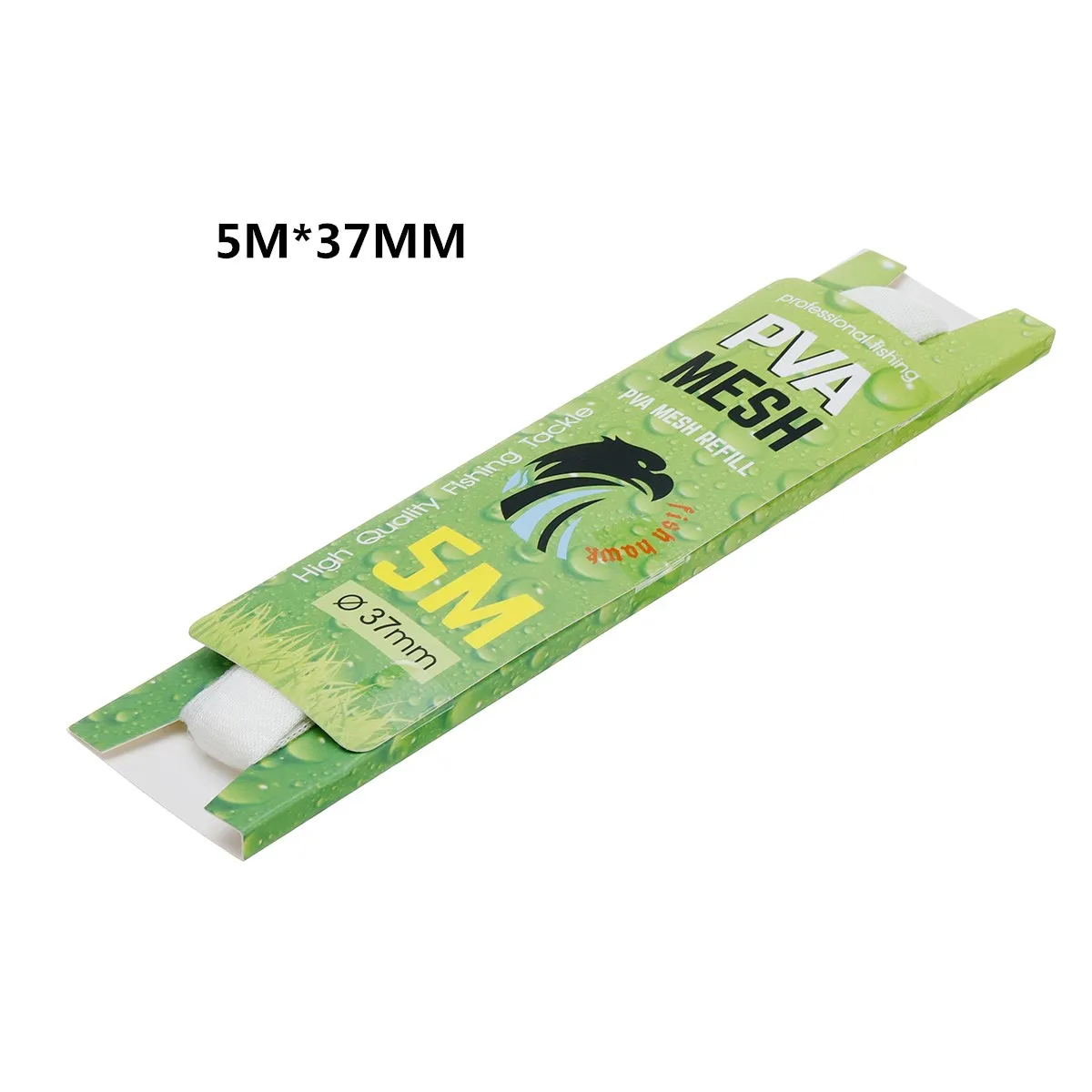Type5 5MX37MM 1PC 5M 7M 10M Carp Fishing PVA Mesh Refill Hair Rig Hook Bait Feeder Boillie Rigging Rig Hook 18/25/37/44mm - Цвет: Type5 5MX37MM
