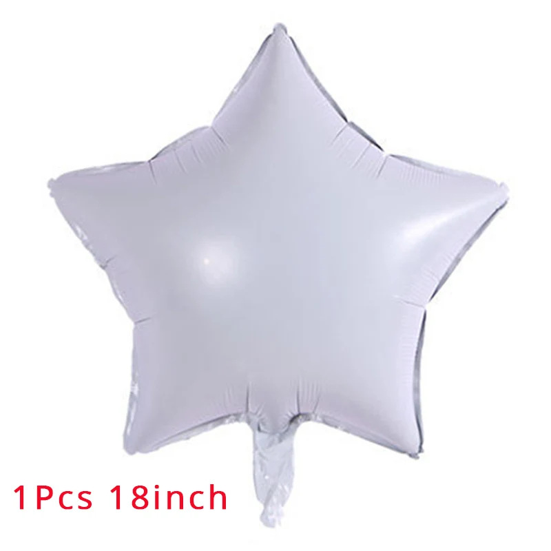 1pc star white Вечерние шары из альпаки и ламы, набор шариков из ламы и кактуса, фольгированные шары для детей, украшения для дня рождения, воздушные шары - Цвет: 1pc star white