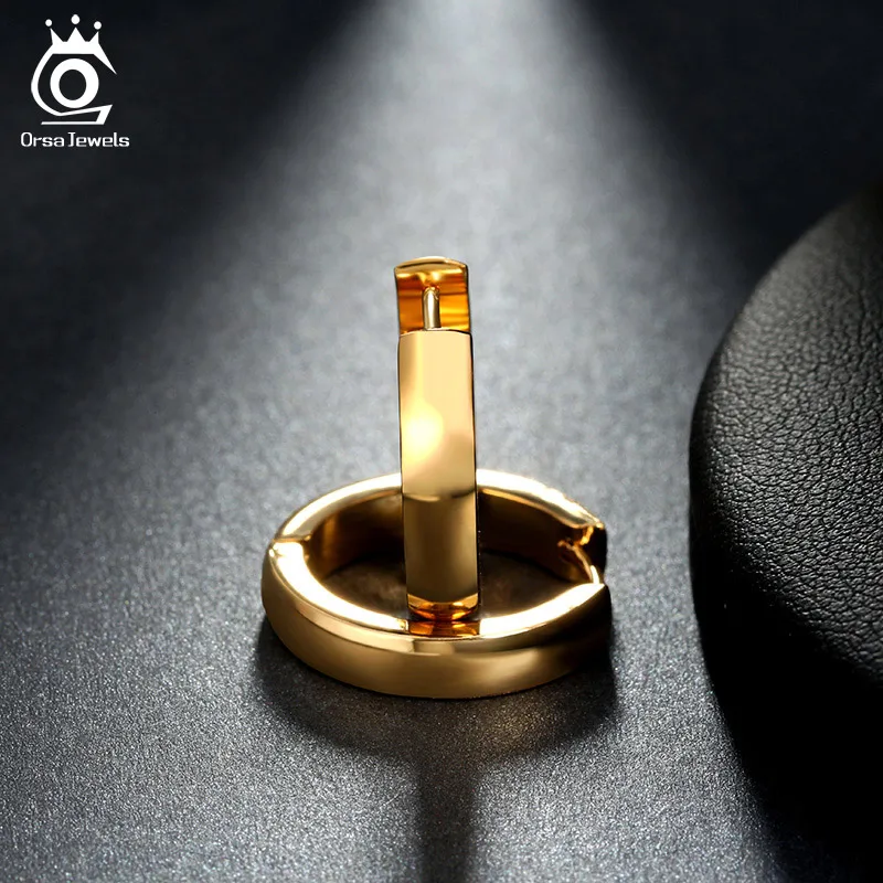 ORSA JEWELS брендовые уникальные модные серьги-кольца в стиле панк-рок серебряного цвета/золотистого цвета для женщин ювелирные изделия GTE16