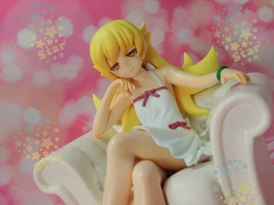 Японское аниме фигурка Nisemonogatari Oshino Shinobu диван Ver. 1/8 масштаб окрашенная фигурка модель 13 см Коллекционная Подарочная Рождественская кукла