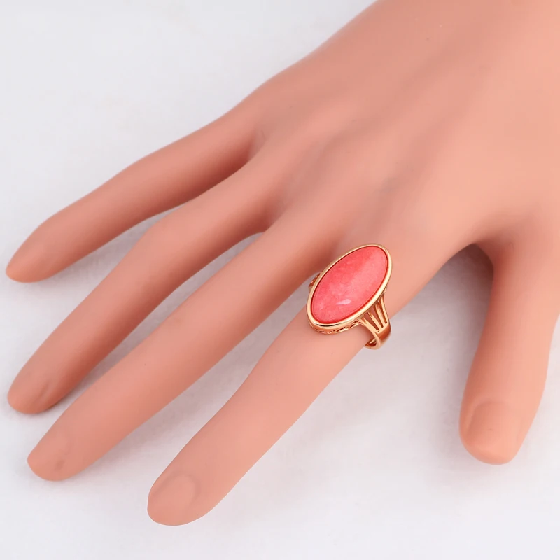 Engagement Rings for Women Excellent Gold color Party Fashion Jewelry Garnet Red Zircon Sz #6#7#8#9 JR2072A | Украшения и