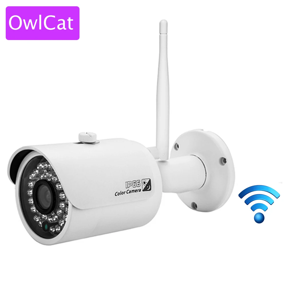 Owlcat Wi Fi IP Камера Пуля Открытый Onvif Беспроводной сети Камара 1MP Full HD 720P ИК ночного