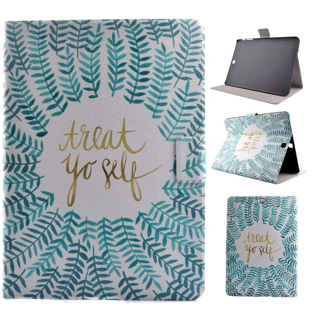 Высококачественный чехол подставка из искусственной кожи с рисунком защитный