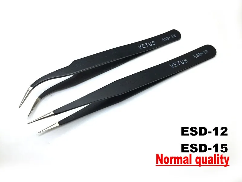 2 шт. антистатические щипцы для Vetus ESD 12 и 15 дюймов|anti-static tweezers|tweezers maintenance toolstool tweezers