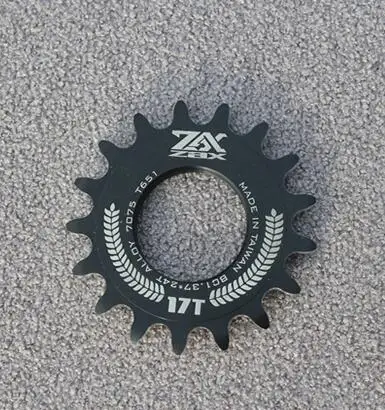 Фиксированная Шестерня велосипед cog Freewheel Cogs ступица блокировки одной скорости 17 т Фиксированное колесо трек маховик стальной трек - Цвет: 17t with Locking