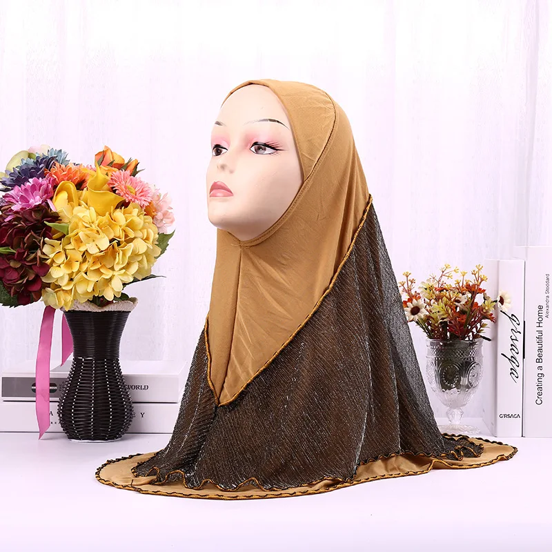RASINISILK 2018 New Women's Cotton Muslim Headscarf Personality Fashion Lslamic Neck Wearing Hat Stitching #6-9-1 | Тематическая