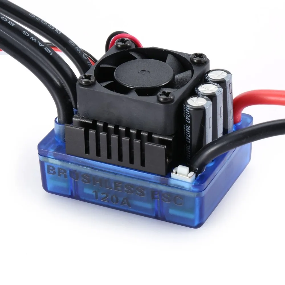 4076 2000KV 4 полюса бесщеточный двигатель 120A ESC с светодиодный карточкой для