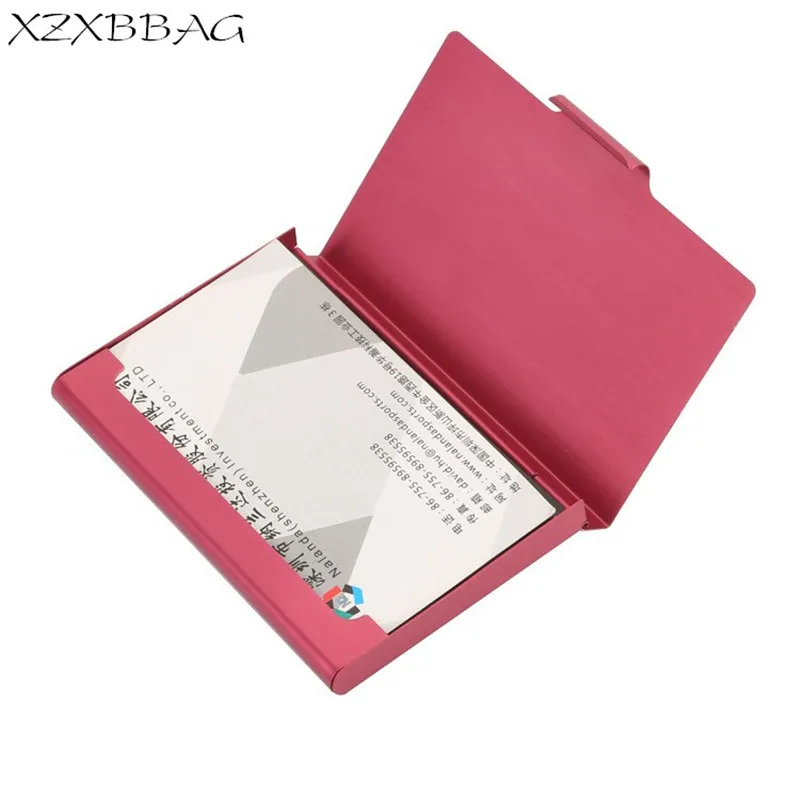 

XZXBBAG Man Metal Aluminum Business Card Case Sheath Women Credit Card Clip Documents Unisex Protective Covers ID Card Holder