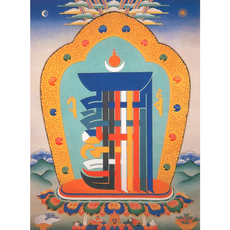 Декоративная картина Tangka Xuanguan для гостиной, тибетская буддийская релла и домашняя подвесная картина