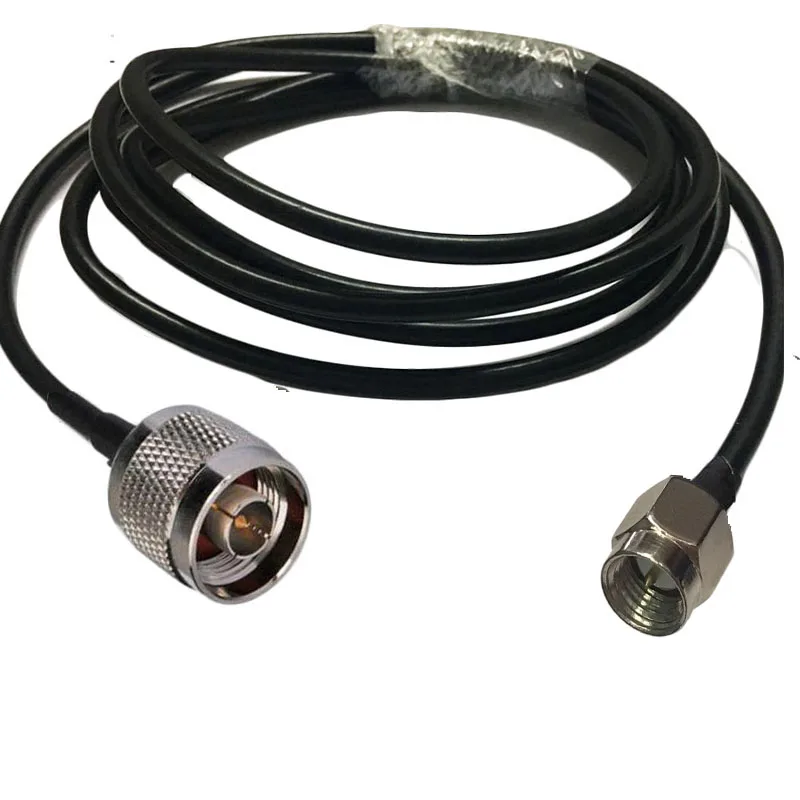 Никелированный SMA Штекерный Соединитель с разъемом типа N RF RG58 50-3 коаксиальный