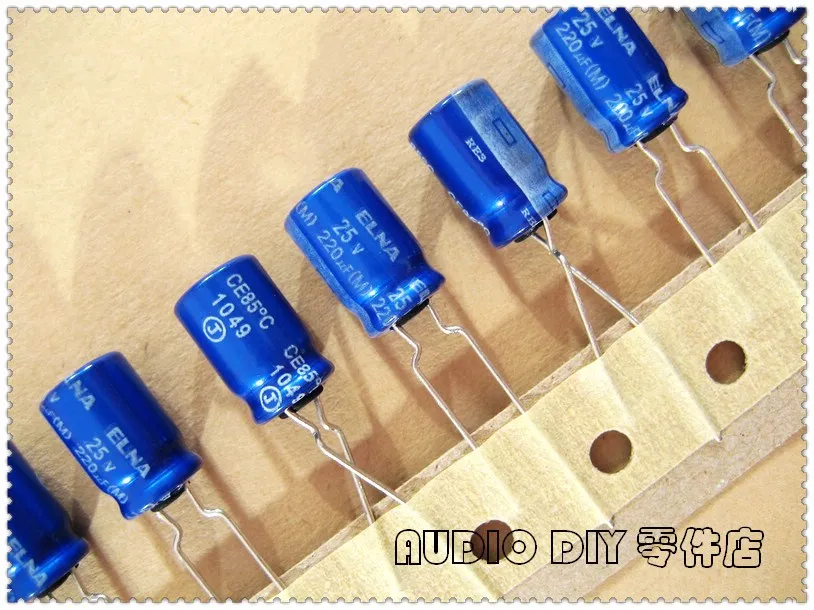 10 шт/50 шт ELNA Blue Robe RE3 Серии 220 мкФ 25В 25V220UF электролитический конденсатор |