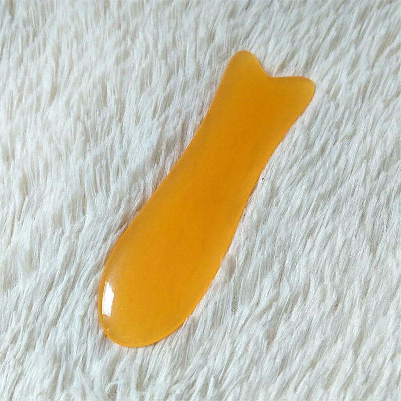 Натуральная смола Guasha Gua Sha доска скребковые доски для массажа лица красота забота о здоровье способствует циркуляции крови в форме рыбы