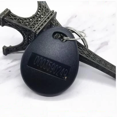 125khz keychain cards passageway access control key token tag read only keyfob logo printing support id number em4100 rfid | Безопасность