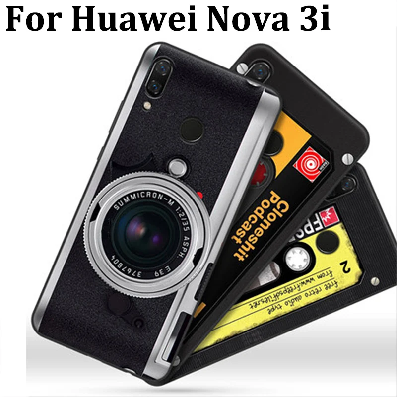 Чехол для Huawei Nova 3i чехол в стиле ретро Мультяшные мягкие чехлы телефонов Nova3i