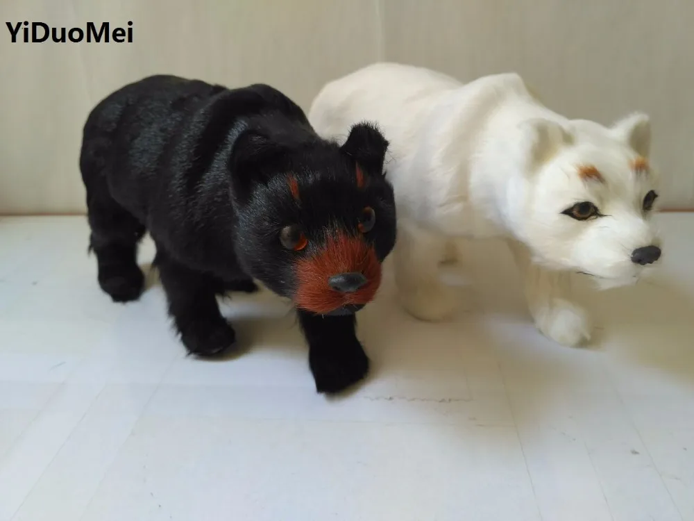 

large 22x8x13cm simulation bear plastic&furs bear model handicraft ,home garden decoration furnishings gift d1020