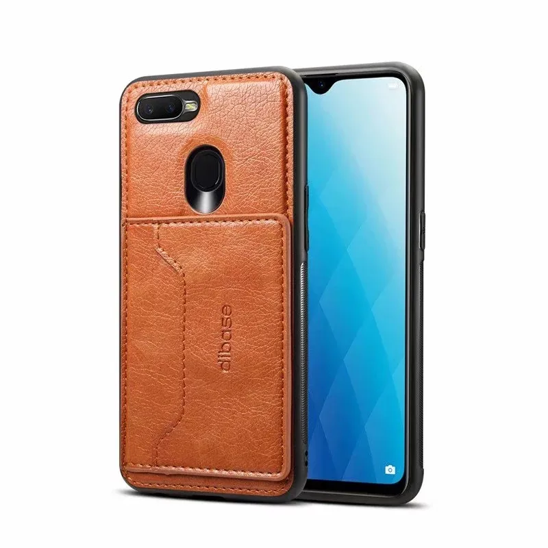 Чехол-Кошелек для OPPO A7 A5S Роскошный деловой чехол из искусственной кожи с