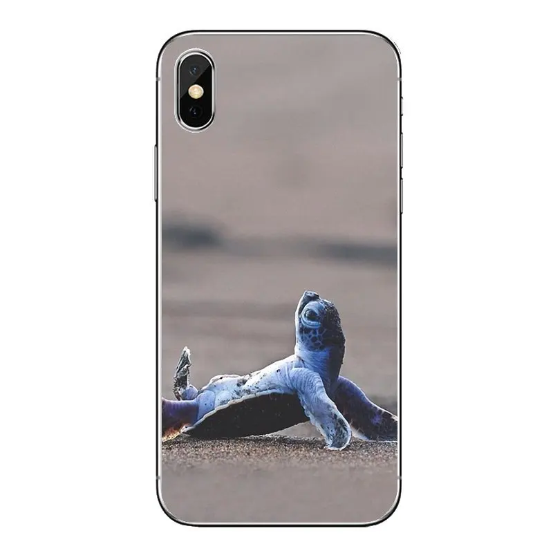 TPU Transparent Skin Cover For iPod Touch iPhone 4 4S 5 5S 5C SE 6 6S 7 8 X XR XS Plus MAX Runn ittle buddy Baby Tortoise turtle |