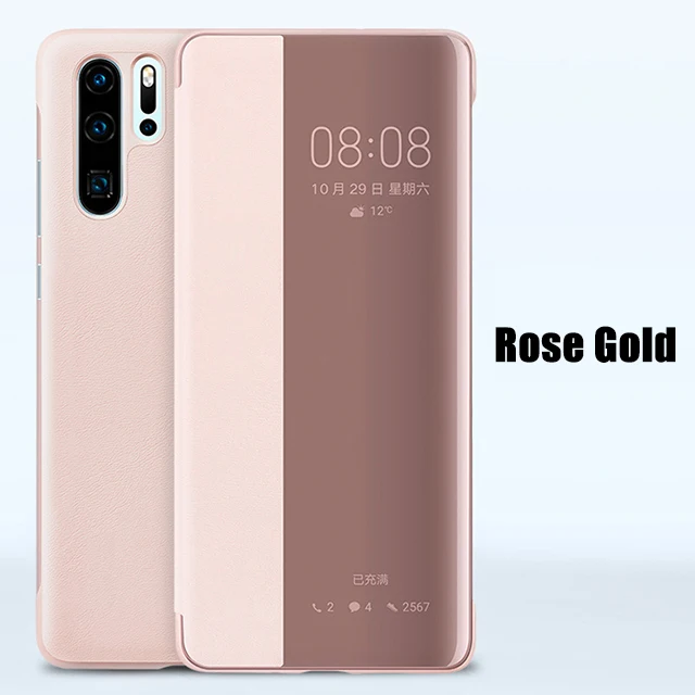 Rose gold Чехол-раскладушка кожаный чехол для телефона для huawei Коврики 30 Pro P20 P30 Lite P 20 P30pro P30Lite 30Pro P20pro 20pro X 10 P10 плюс Коврики 20Pro - Цвет: Rose gold
