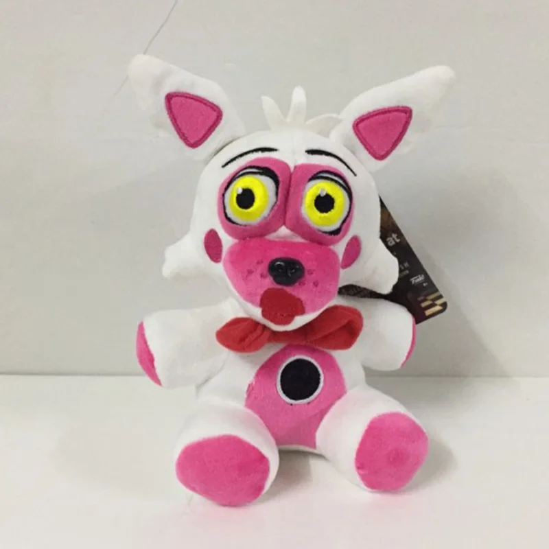 white wolf Новые игрушки! 18 см FNAF медведь лисица мягкие игрушки мультфильм фильм пять ночей у фредди плюшевый игрушки подарки для детей - Цвет: white wolf