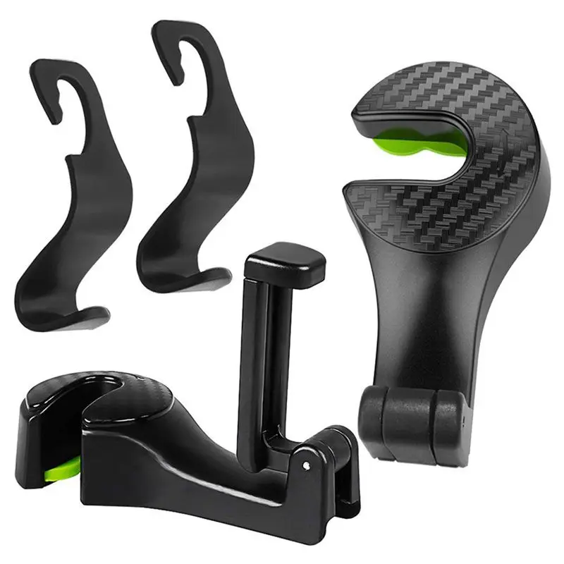 4 шт. универсальные крючки для подголовника автомобиля 2 в 1 задние передние