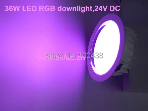 DMX compitable 6 Вт LED RGB downlight утопленный свет DS CSL 61 36W 24 В DC.12 * 3 постоянное напряжение
