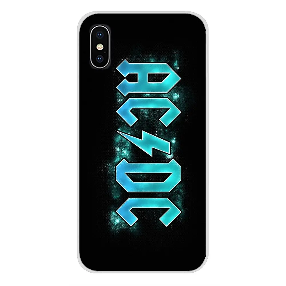 Для Apple iPhone X XR XS MAX 4 4S 5 5S 5C SE 6 6S 7 8 Plus ipod touch ac dc плакат ACDC тяжелый металлический чехол