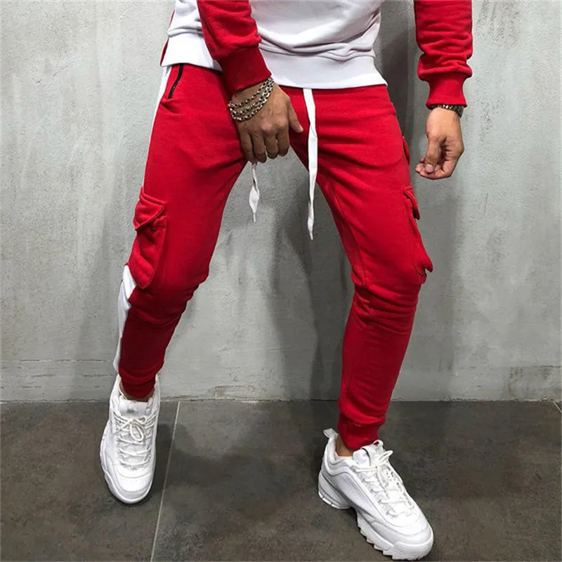 

GYMLOCKER casual pants mens Jogger sweatpants High quality gyms fitness trousers men Quick drying male pants 2018 new clothes