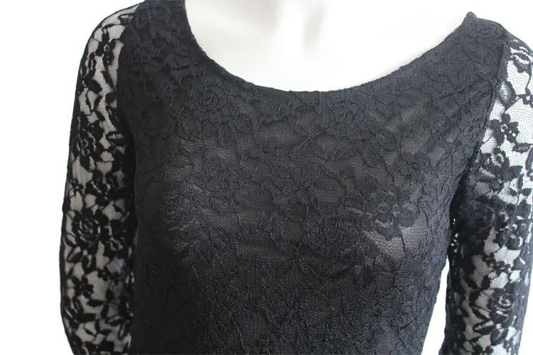 Новая Мода 2016 Весна Стиль Женщины Формальные Bodycon Кружевном Платье элегантный