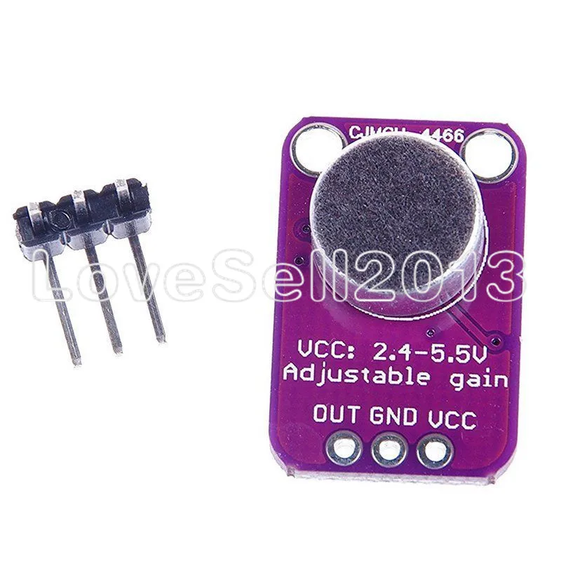 GY MAX4466 Electret микрофонный модуль усилителя с регулируемым коэффициентом усиления