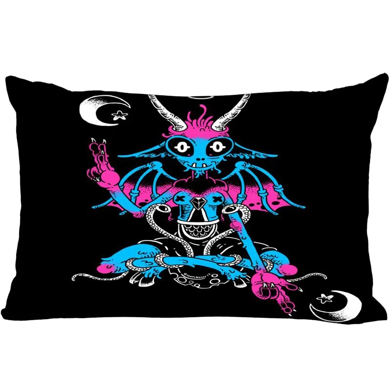 Мягкий чехол для подушки Baphomet 35x45 см (одна сторона) на молнии популярный дизайн |
