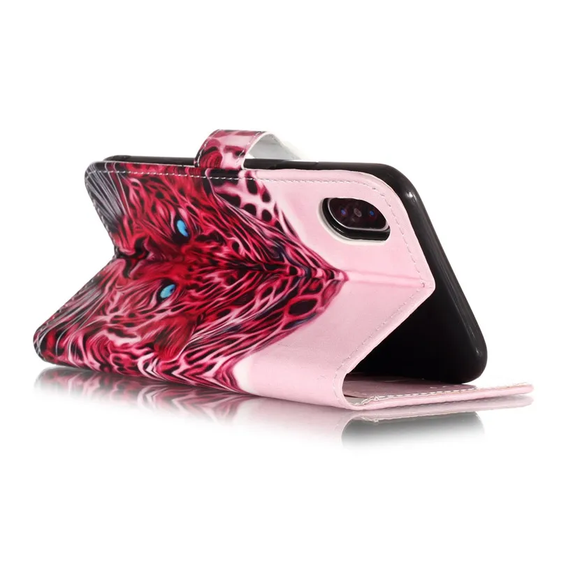 Чехол HEMASOLY для iPhone XS чехол MAX XR Флип Для PU кожаный мраморный цветок животное