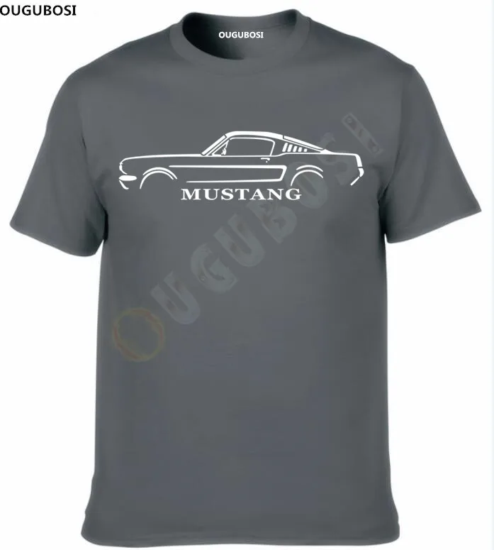 Классический MUSTANG FASTBACK вдохновил футболка с изображением автомобиля | Мужская