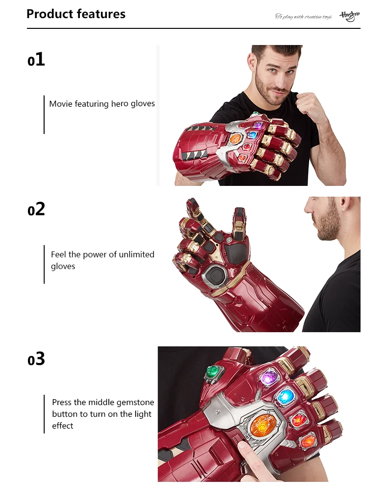 Hasbro Мстители Marvel Legend серия Endgame power Gauntlet шарнирный электронный кулак бокс очень популярный на рынке
