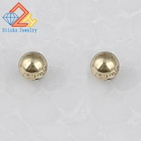 stud ear charms 2 pair a lot copper accessories round beads womens earring