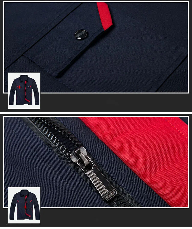 Рабочие комплекты одежды куртка и брюки для мужчин и женщин с длинным рукавом рабочая одежда фабричная мастерская Рабочая Униформа Авто Ремонт размера плюс
