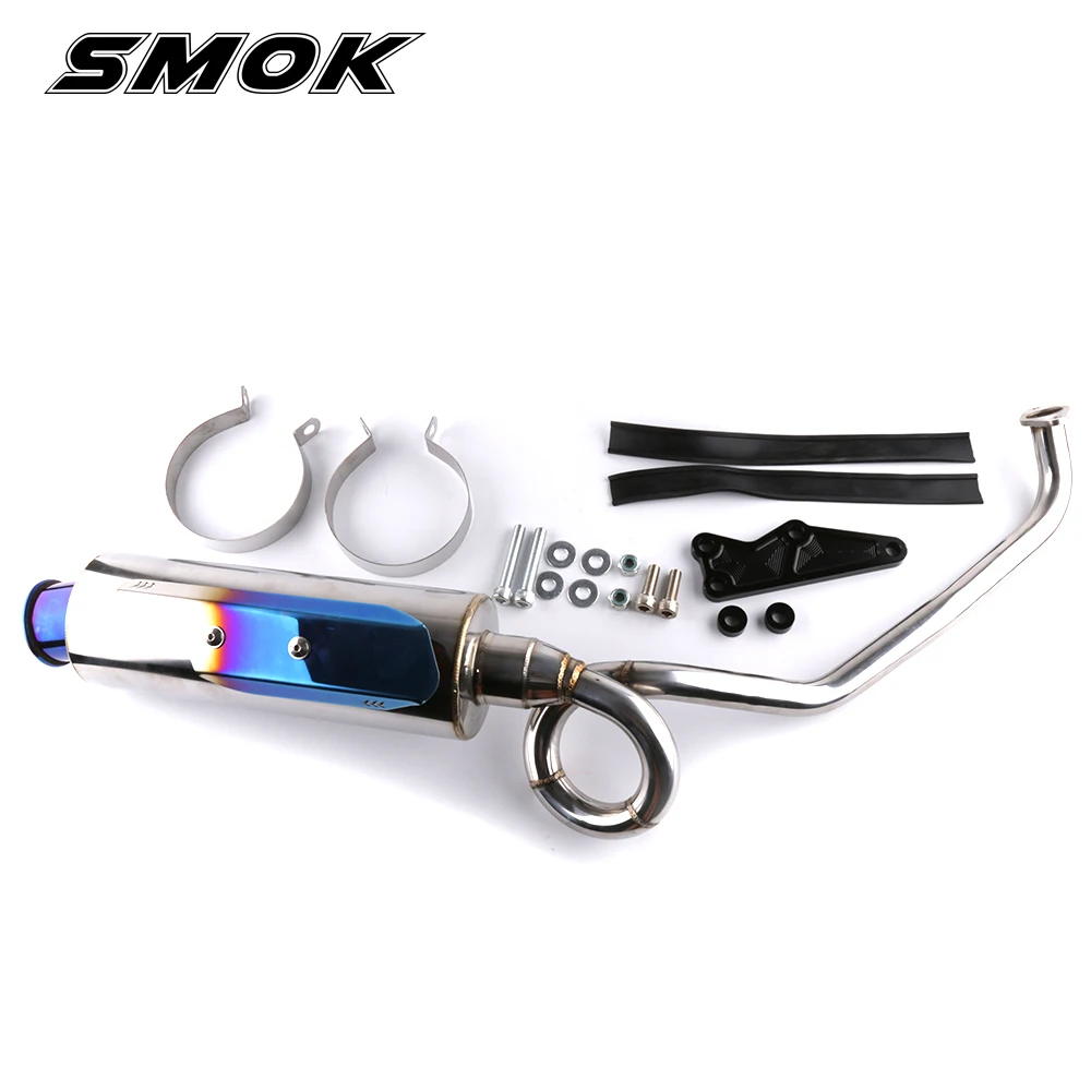 SMOK Мотоцикл Скутер нержавеющая сталь Глушитель выхлопная труба для Yamaha Nmax 155 Nmax155