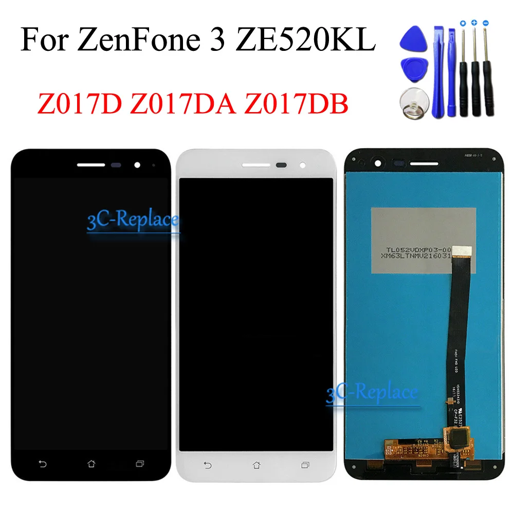 ЖК дисплей 5 2 дюйма для Asus ZenFone 3 ZE520KL Z017D Z017DA Z017DB сенсорный экран с дигитайзером в