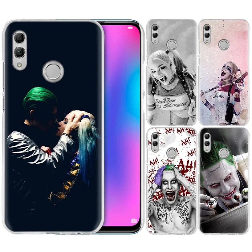 Чехол для сотового телефона с принтами "отряд самоубийц", "Джокер", Harley чехол для huawei Honor 8X Y9 9 10 Lite Play 7C 8C 8S 8A фотоаппаратов моментальной печати 7S 7A Pro V20 20i Y6 Y7 Y5 жесткий чехол из поликарбоната
