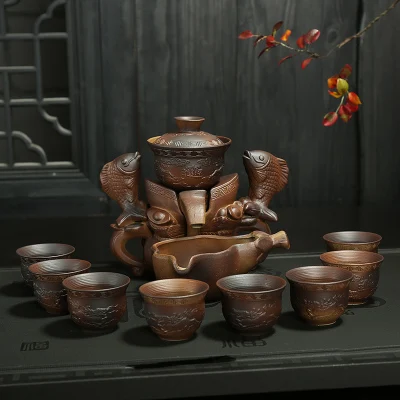 2018 Новый крутой стиль Dehua настоящий чайный набор кунг фу керамический