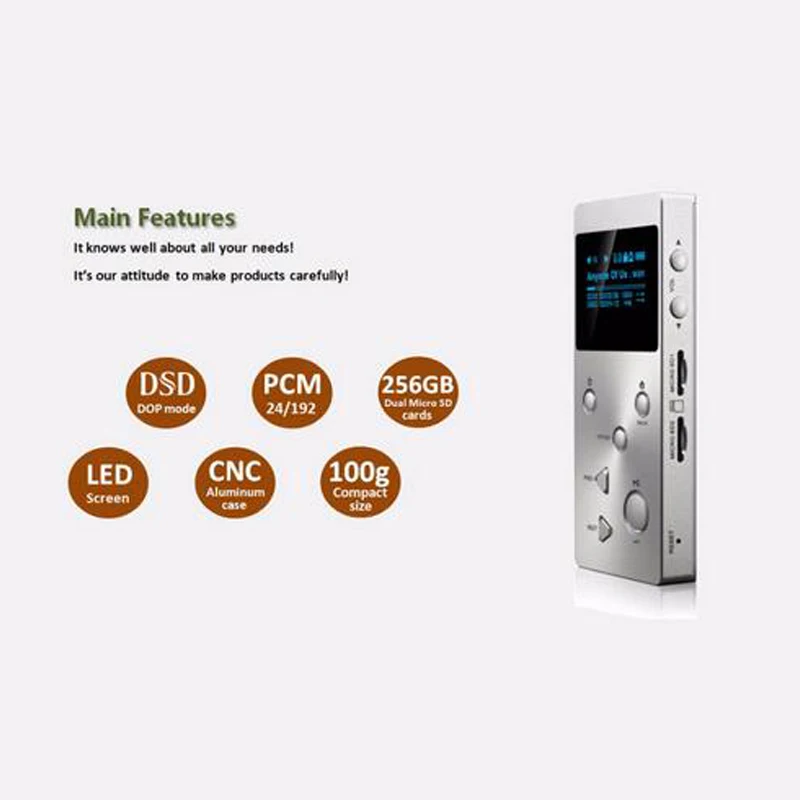 XDUOO X3 Mp3 музыкальный плеер 256 ГБ профессиональная цифровая mp3 Поддержка без потерь/FLAC/WAVWMA/OGG/MP3 двойная sd-карта mp3-плеер
