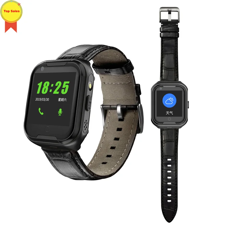 

4G HD touch screen Elder Smart watch old man Heart Rate bp Watch GPS Track Watch Voice chat SOS Fall-down Alarm remote monitor