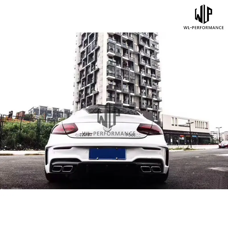 W205 C63 PD style High quality PU Unpainted Car body kits For Mercedes-Benz W05 C63 Coupe PD style Car Styling