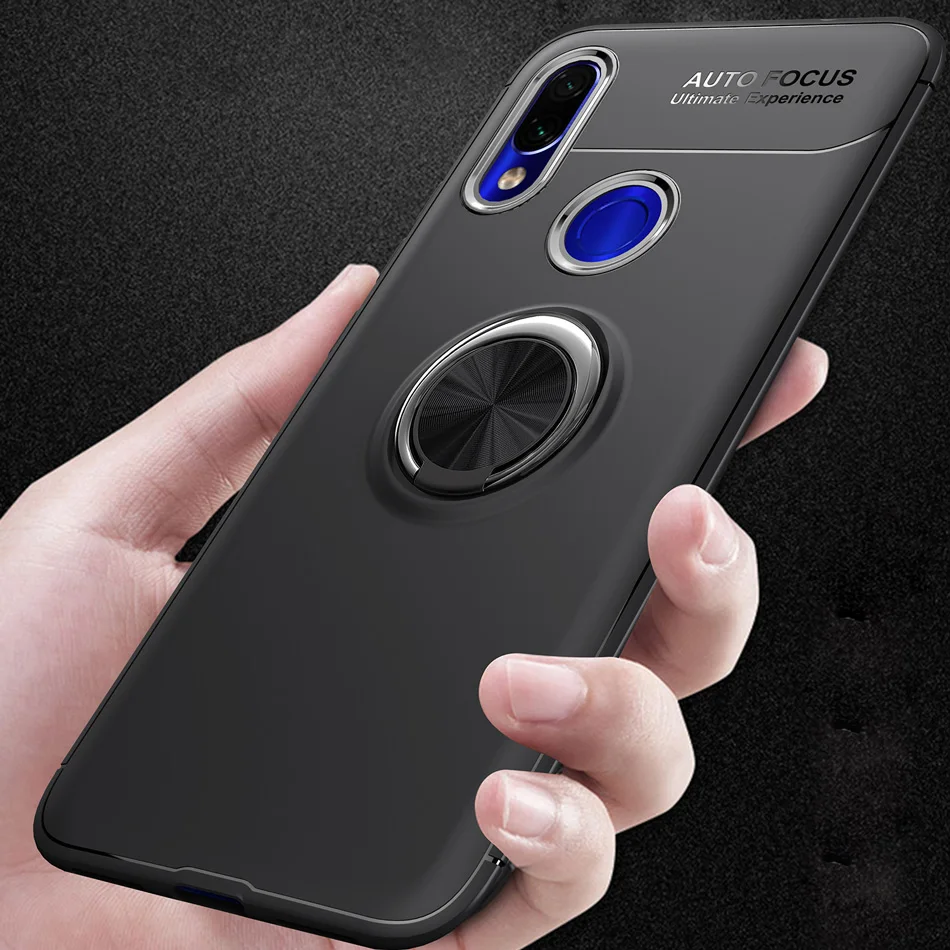

Чехол для Redmi 7, магнитный автомобильный чехол-держатель для Xiaomi Redmi 7, чехол с вращающимся на 360 градусов кольцом для пальца, чехол для телефон...