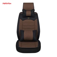 hexinyan universal flax car seat covers for geely gx emgrand ec7 x7 fe1 atlas mk car styling automobiles interior auto cushion