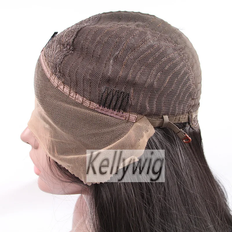 Свободный Корабль Glueless Парик Фронта Шнурка Длина 16 &quot-28&quot Yaki Прямо
